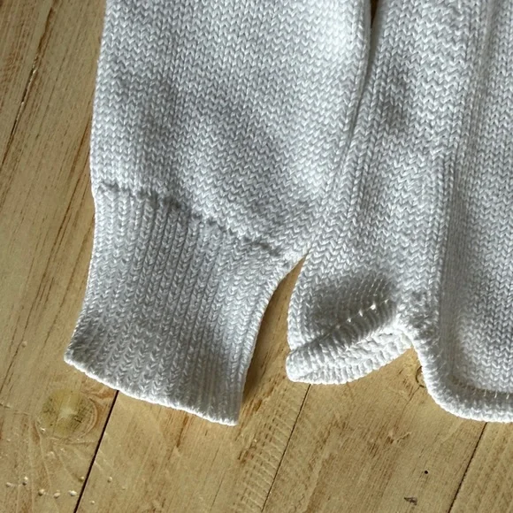 J. Crew Ivory Scalloped Crew Neck Sweater - Picture 5 of 7